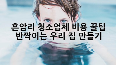 흔암리 청소업체 비용 꿀팁🍯: ✨반짝이는 우리 집 만들기✨